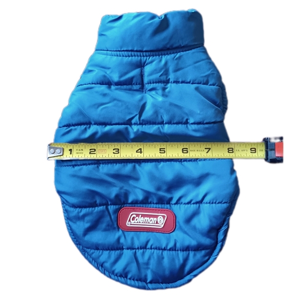💙 Coleman Fleece Lined Dog Puffer Jacket Coat Pets Small Blue Outdoor S - Picture 11 of 12